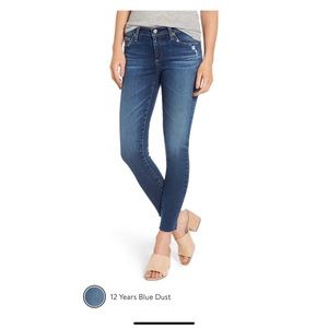 The Legging Raw Hem Ankle Skinny Jeans